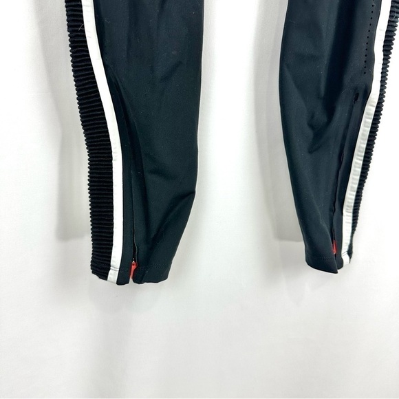 New Balance Women’s S Black Ribbed Sides W/ Stripe Running Ankle Active Leggings - Picture 7 of 13